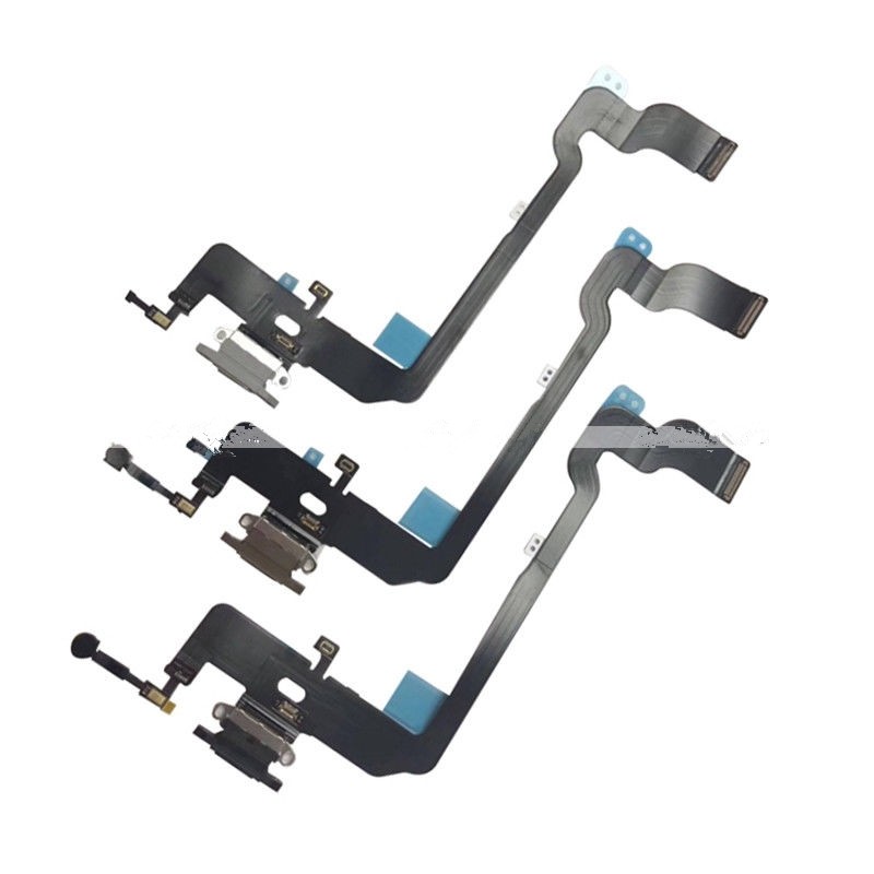 For iPhone XS Charging Port Flex Cable (White/Gold/Black) (Original) 