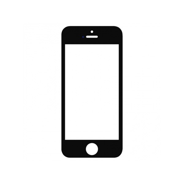  iPhone 5C Front Glass Lens Black (Aftermarket)