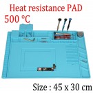 ESD Anti-Static Work Mat Heat Resistant Repair Mat with Sorting Trays 45 x 30 CM