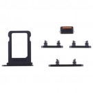iPhone 13 SIM Card Tray + Side Keys (Black) (Original)