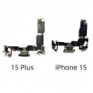 iPhone 15 Charging Port Flex Cable (Black) (Original)