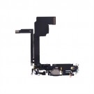 iPhone 15 Pro Max Charging Port Flex Cable (White/Black) (Original)