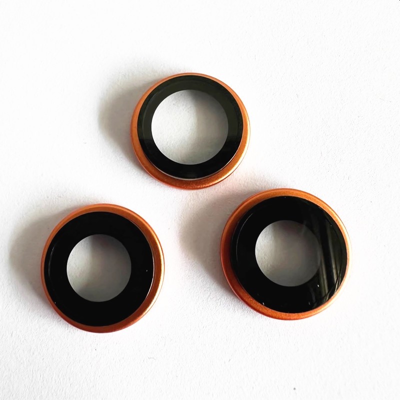 iPhone 17 Pro/17 Pro Max Back Camera Lens and Bezel (Silver/Orange/Blue) (Original) 