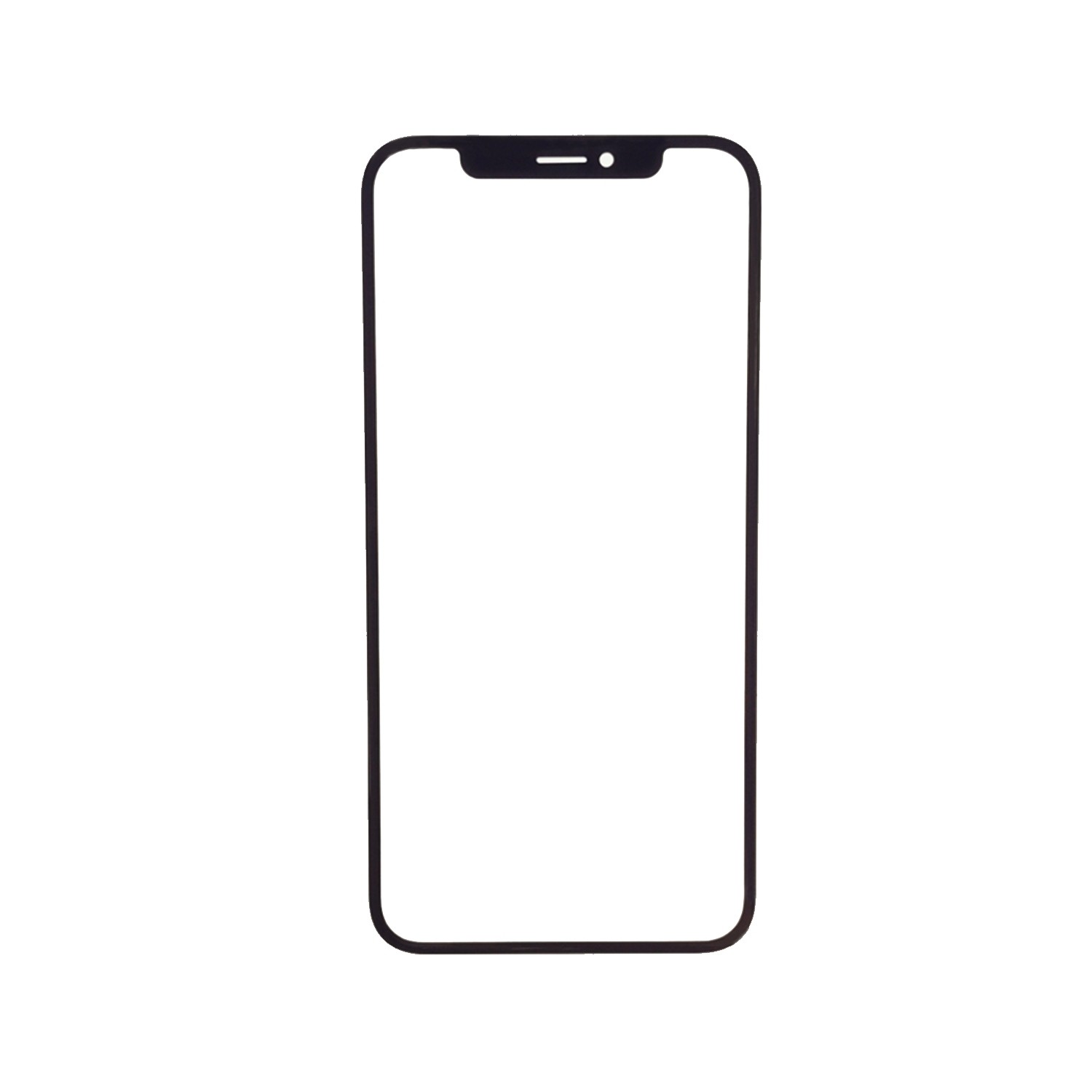 For iPhone XS Glass Lens（Black) (OEM)