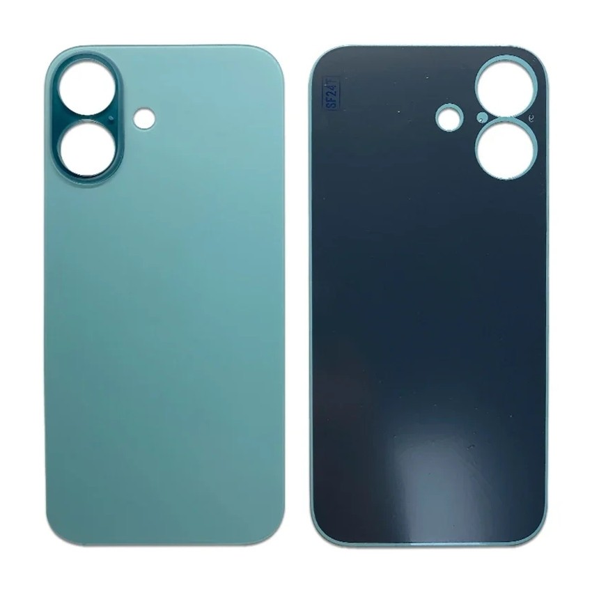 iPhone 16 Battery Door (Large Hole) (White/Pink/Blue/Green/Black)(OEM)