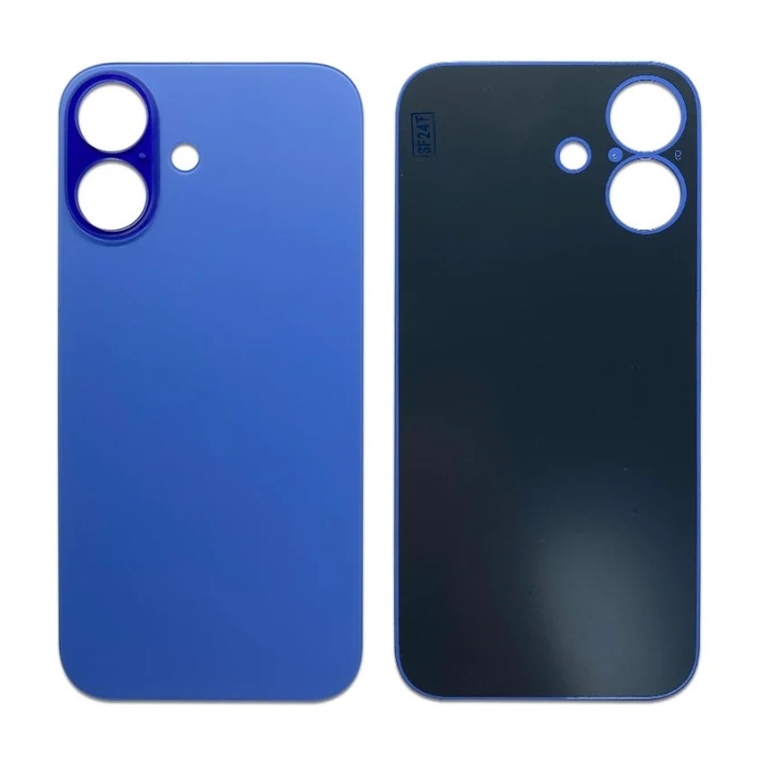 iPhone 16 Battery Door (Large Hole) (White/Pink/Blue/Green/Black)(OEM)