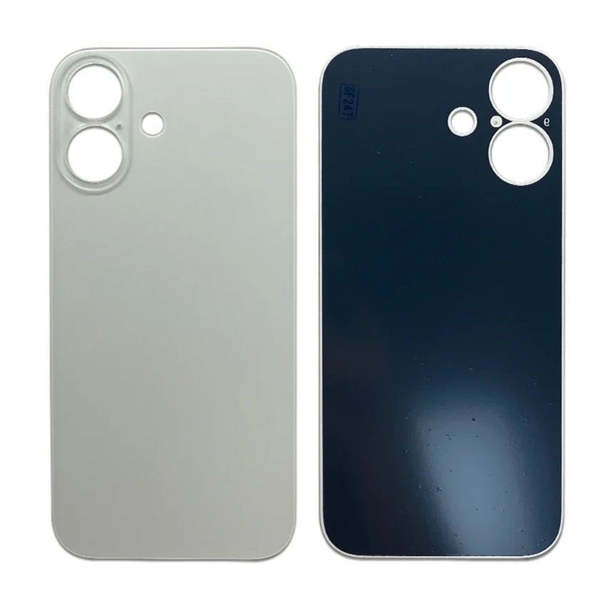 iPhone 16 Plus Battery Door (Large Hole) (White/Pink/Blue/Green/Black)(OEM)