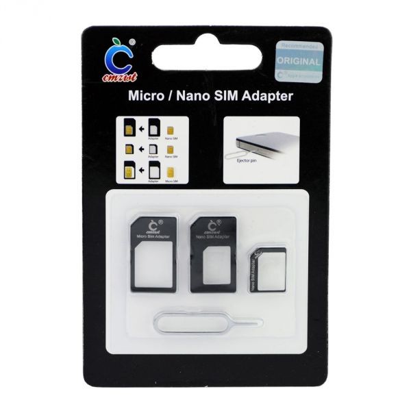 iPhone 5 Micro / Nano SIM Adapter Black