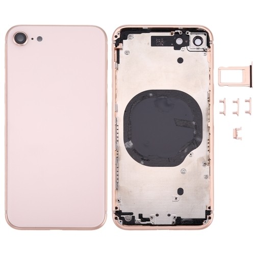 iPhone 8 Middle Frame + Battery Door + Back Camera Lens and Bezel + Side Buttons + SIM Card Tray (White/Gold/Red/Black) (OEM)