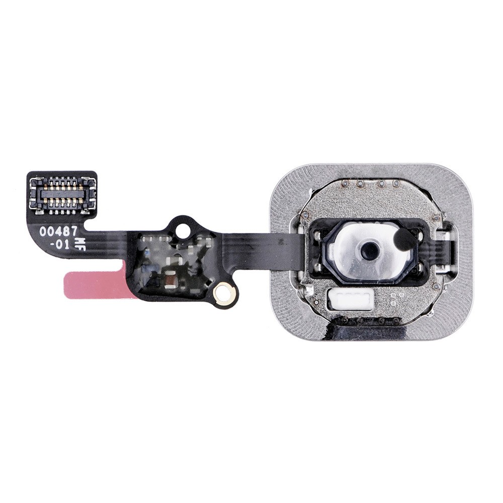 Apple iPhone 6S Home Button Assembly with Flex Cable Ribbon - Silver - Original