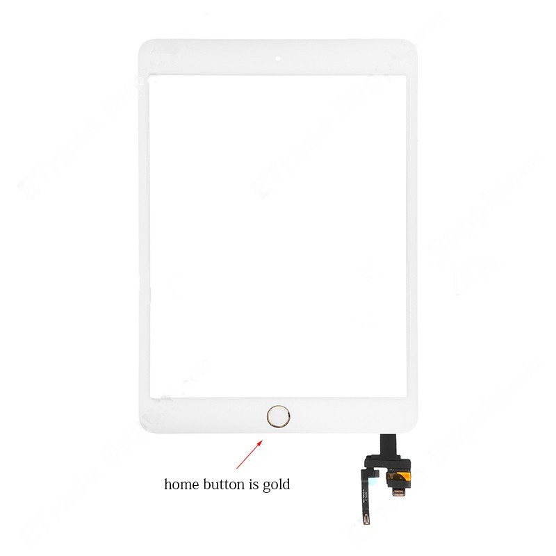  Apple iPad Mini 3 Digitizer Touch Screen Assembly with IC（Original IC） Board - Gold